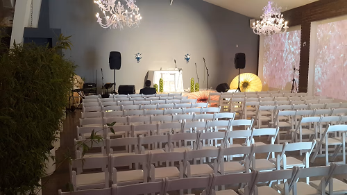 Chairs Set Up For Ceremony in Unici Casa