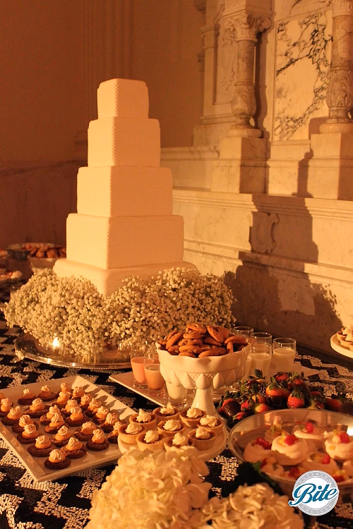 Dessert Table with Cake @ Wedding