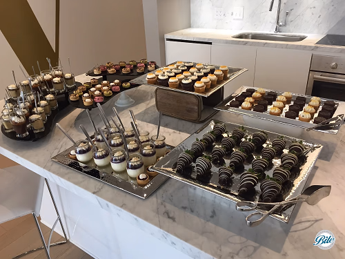 Modern Dessert Assortment on Counter