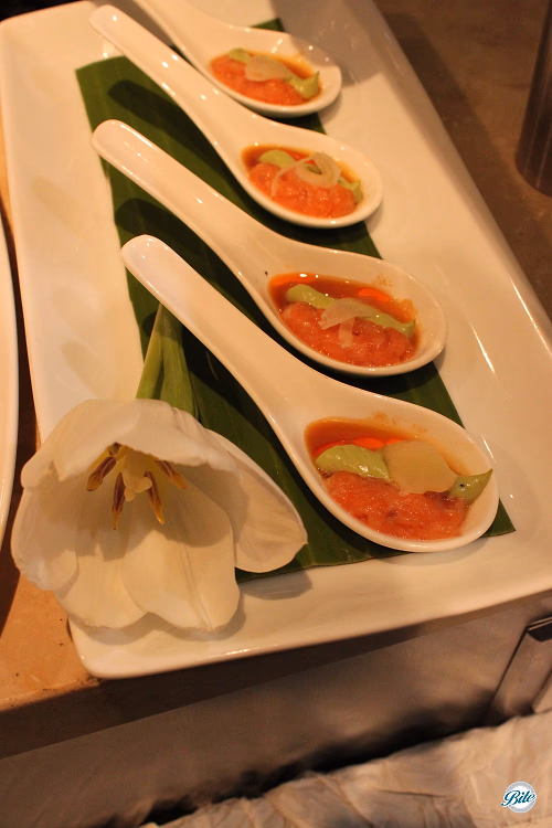 Salmon Crudo Spoon