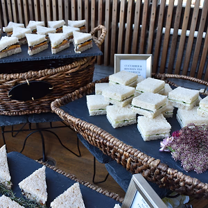 Assorted Tea Sandwiches on Baskets