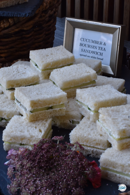 Cucumber and Boursin Tea Sandwiches