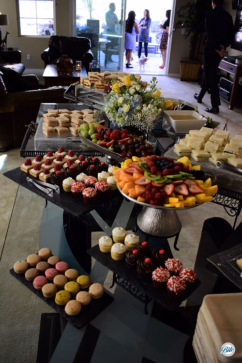 Tea and Orchards Harvest Buffet Setup on Table