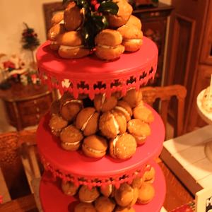 Gingerbread Whoopie Pies on Red Riser