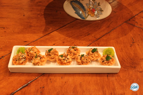 Deconstructed Chicken Satay Bite