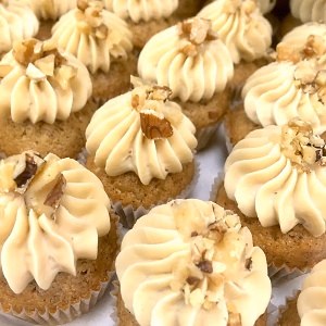 Coffee-cardamom Walnut Cupcake