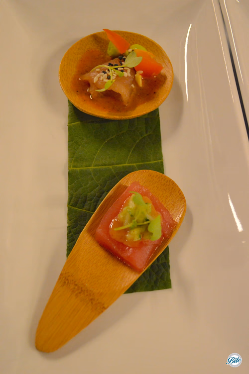 Duo of Tuna and Hamachi Carpaccio
