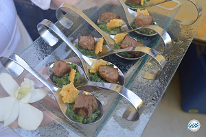 Steak House Bites on Spoons