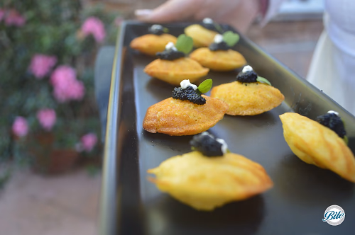 Savory Madeleine with Caviar
