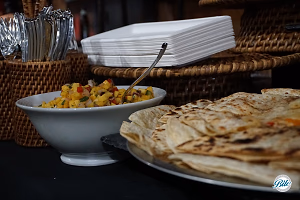 Quesadillas with mango salsa