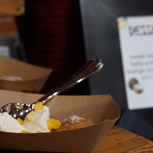 Sticky rice ball dessert