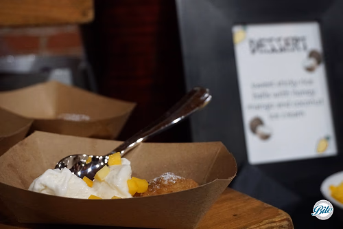 Sticky rice ball dessert