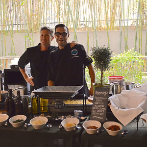 Chefs at the Pasta Station