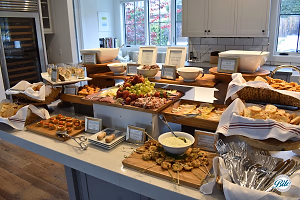 Stationary Display Setup on Kitchen Island