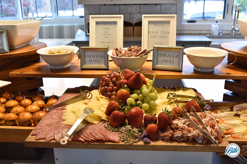 Antipasto platter on display in kitchen