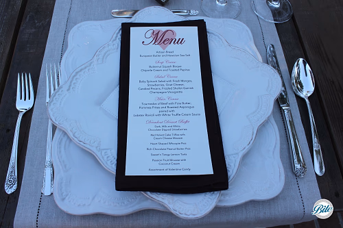 Valentine's Party Menu