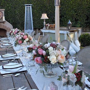 Lovely Garden Setting for Dinner Outdoors