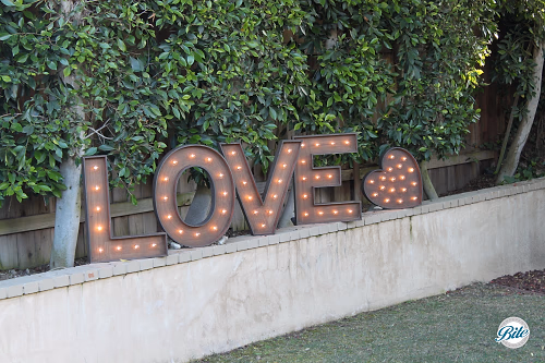 Closeup of Love Decor