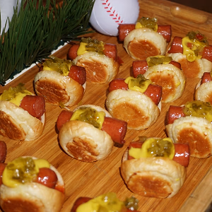 Mini Chicago Dogs Tray Passed