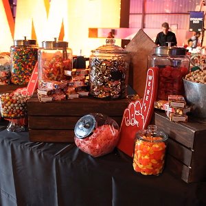 Candy Bar with Game themed display 
