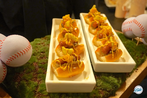 Mini Chicago Dogs on Baseball Field