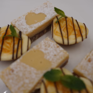 Lemon Bar and Passionfruit Cheesecake