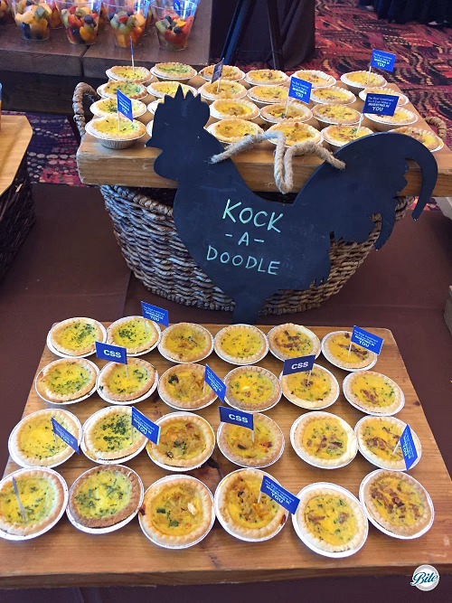 Individual Quiches on Breakfast Display