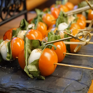 Caprese Skewers on Display