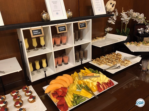 Breakfast Smoothies on Display