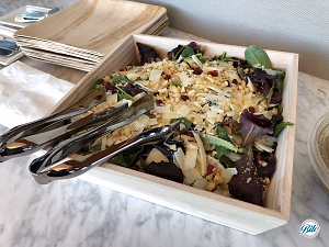 Spanish Harvest Salad in Wooden Tray