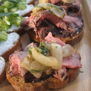 Flank Steak Crostini