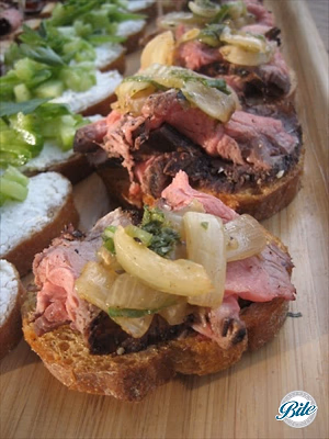 Flank Steak Crostini