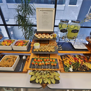 Lunch Buffet from Overhead