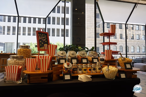 Popcorn Bar Setup in Office