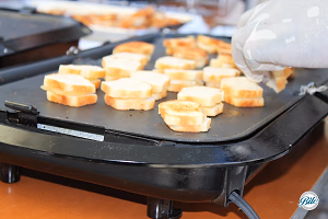 Mini Grilled Cheese on Griddle