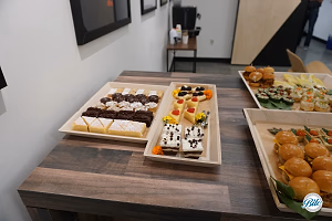 Dessert Assortment on Wood Trays