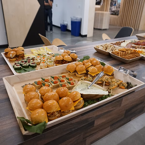 Assorted Bites on Wood Tray