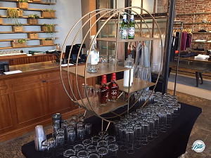 Drinks on Display Behind Bar