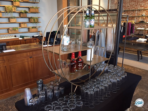 Drinks on Display Behind Bar