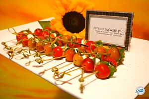Caprese Skewers with Sunflower