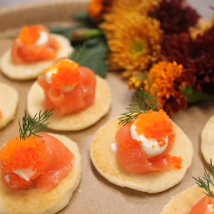 Smoked Salmon Blini 