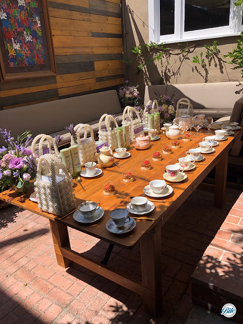 Table Laid Out For Tea