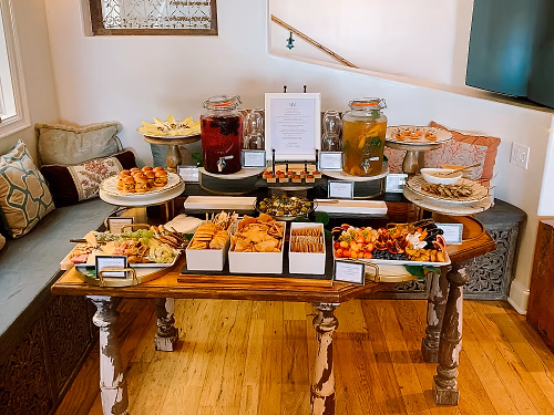 Welcome Appetizers Table