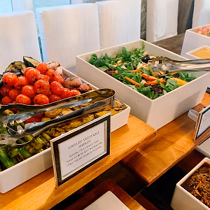 Grilled Vegetable Medley and Seasonal Salad 