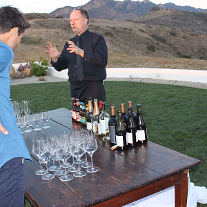 Outdoor Bar Overlooking Malibu Hills