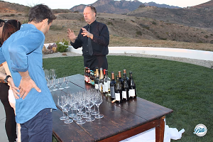 Outdoor Bar Overlooking Malibu Hills