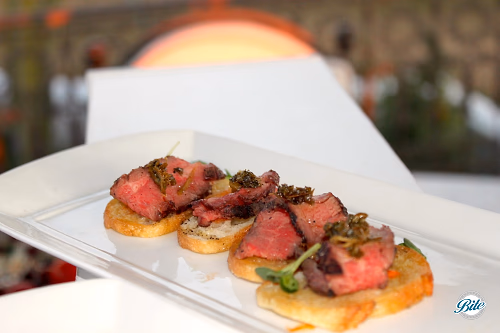 Marinated Flank Steak Crostini