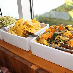 Vegetables and Salads on Buffet