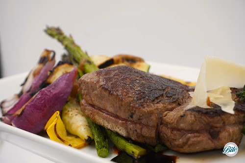 Tuscan Steak with Grilled Vegetables