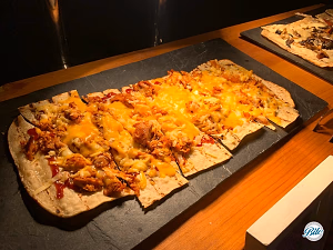 BBQ Chicken Flatbread on Buffet